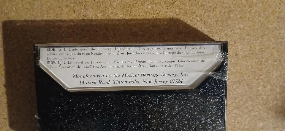 IGOR STRAVINSKY - Le sacre du printemps (The Rite of Spring) SEALED - Cassette - Image 2 of 4