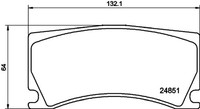 Bremsbelagsatz Scheibenbremse Hella Pagid 8DB 355 014-101 FüR Jaguar XK Peugeot