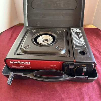 Conquest Portable Single Burner Butane Gas Stove Cooktop Portable Backpacking
