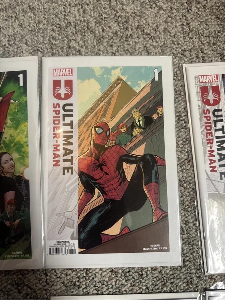“Ultimate Spider-Man,” #1 Lot Of 6 2nd Print Thru 7th Print All NM Comics - image 3 of 4