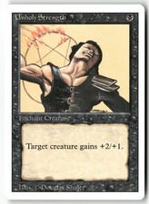 Unholy Strength Magic: The Gathering Revised Edition 1994