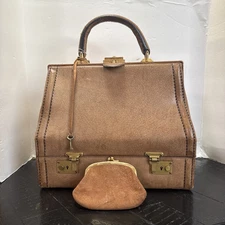Vintage 1940’s Harry Rosenfeld Leather Handbag
