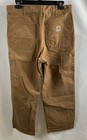Carhartt FRB229 FR Flame Resistant Dungaree Fit Brown Work Pants Sz 32x30 — photo 2