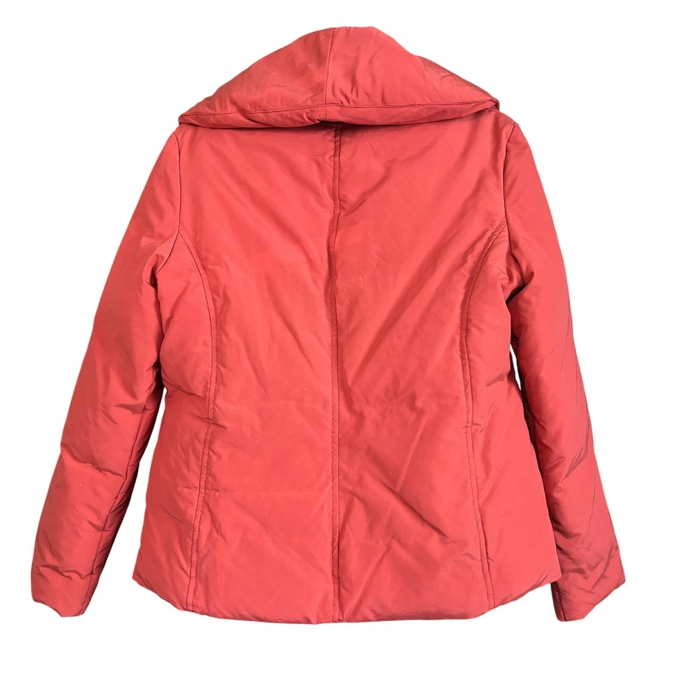 Talbots Mujer Talla Pequeña Relleno Aislamiento Chal Cuello Puffer Chaqueta Otoño Foto 3 de 4