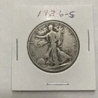 1936 S Walking Liberty 90% Silver Half Dollar 50c US Coin
