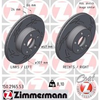 2X Zimmermann 150.2965.53 Bremsscheibe FüR BMW 3 4 G20 G80 G28 G21 G81 G22 G82