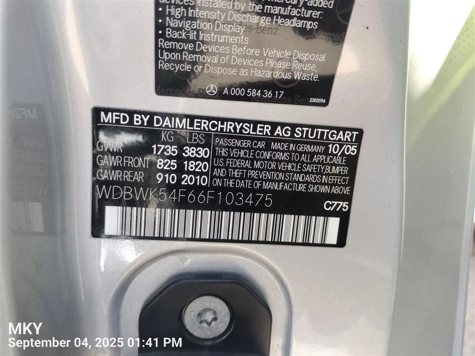 PASSANGER DASH AIR BAG 1718600305 2006-2008 MERCEDES-BENZ SLK280 Foto 2 de 4