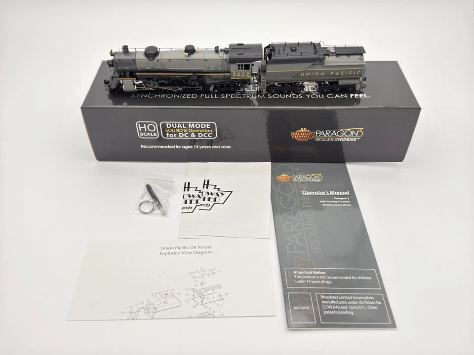 Broadway Limited - HO - UP - 4-6-2 USRA Light Pacific #3222 - DCC - Train #5612 - Image 2 of 4