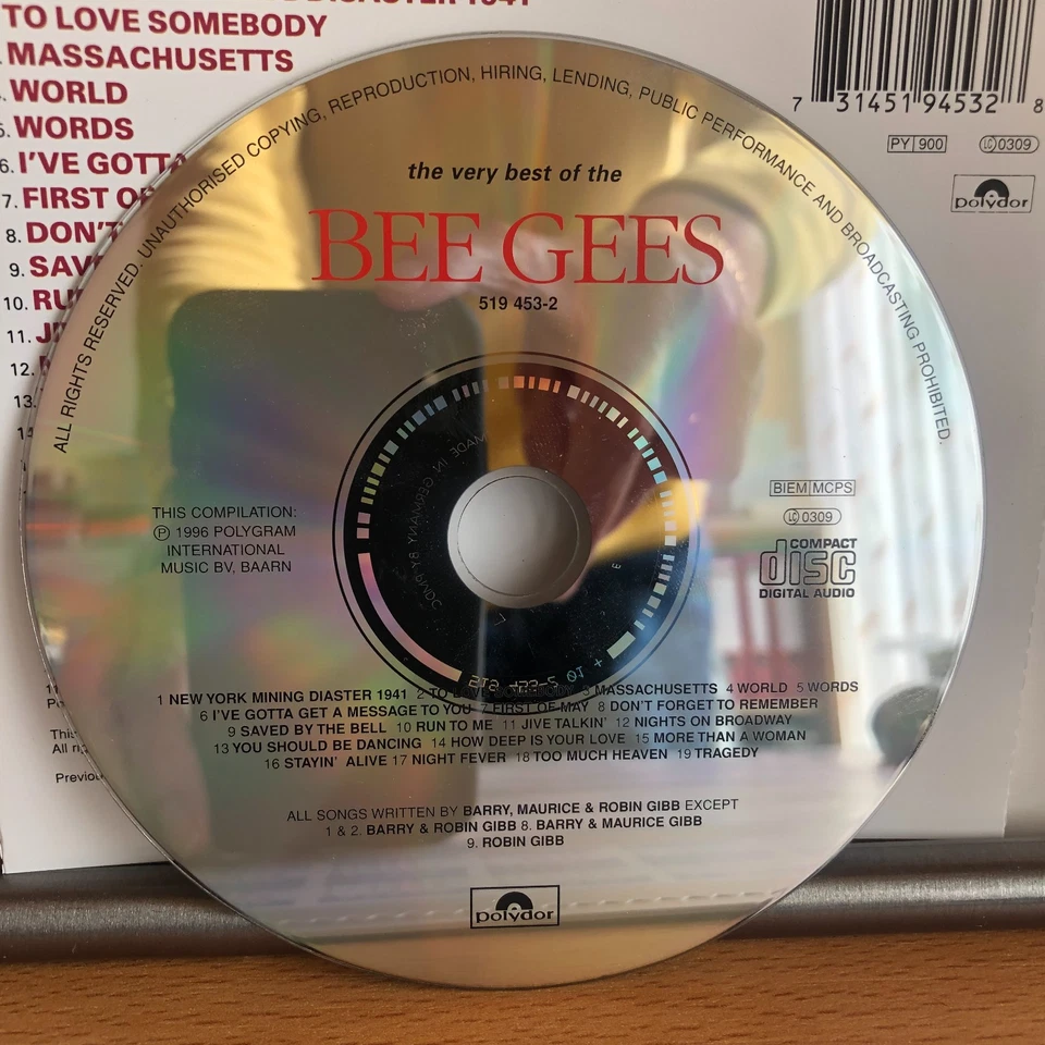BEE GEES - The Very Best Of - CD 1996 - Bild 3 von 3