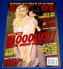 PLAYBOY OCTOBER 2009 VAMPIRE LOVE BLOODLUST ADULT NUDE PHOTOGRAPHY ART MAGAZINE