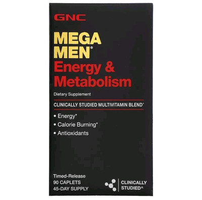 Mega Men Energy&Metabolism,Clinically Studied Multivitamin,90 Time-Release. .135