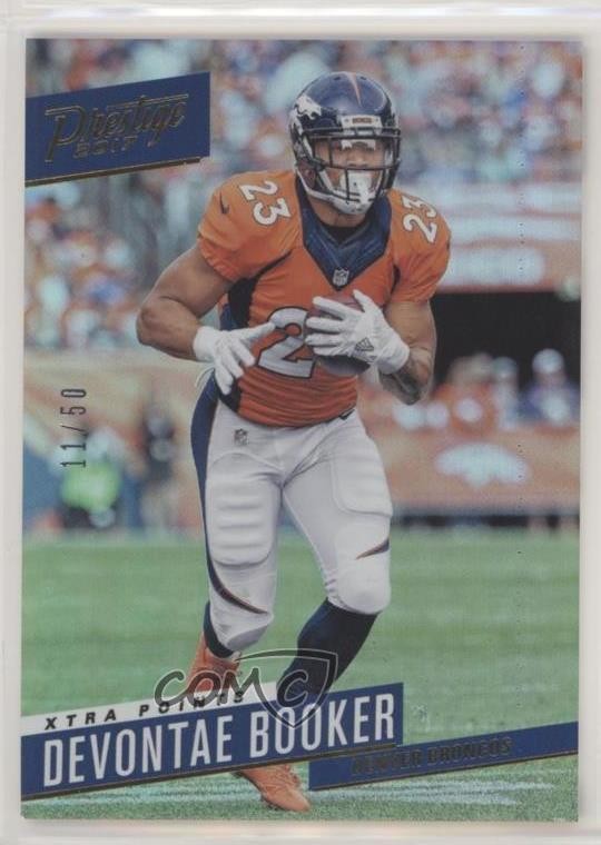 2017 Panini Prestige Xtra Points Gold 11/50 Devontae Booker #190 0u7