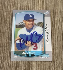 Alex Cora Signed 2000 Bowman Chrome Card #436 Autographed Red Sox Dodgers