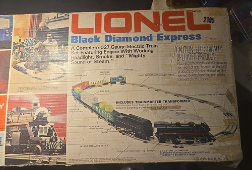 Juego Tren Lionel 2105 Negro Duamond Express En Caja Original 1975 Vintage O27 Gau | Zustand: Used