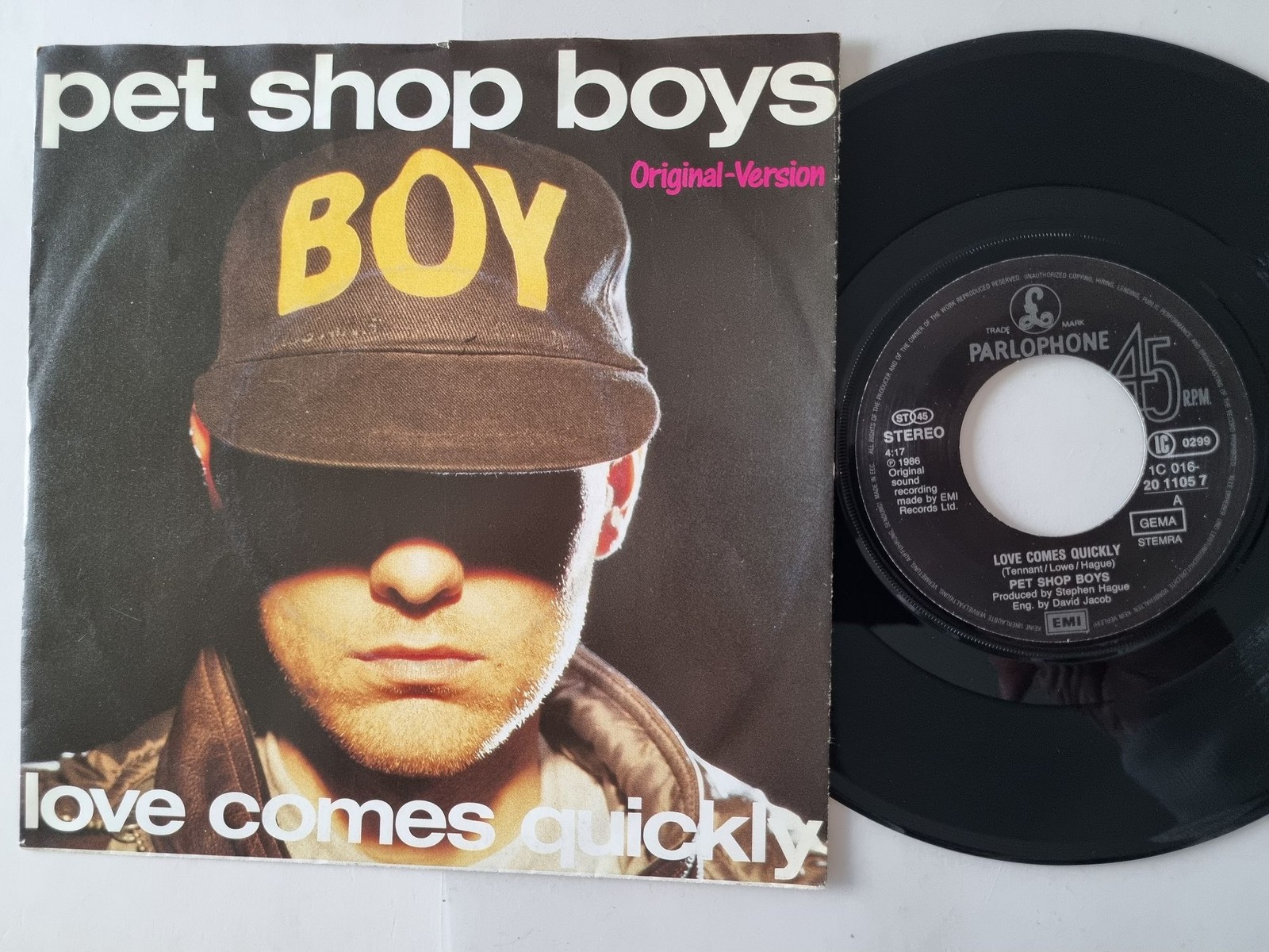 Pet Shop Boys - Love Comes Quickly 7'' Vinyl Germany
