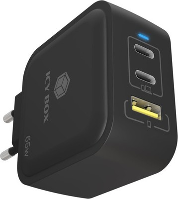 65w USB-C PD Quick Charge 36w 2xUSB-C 1xUSB-A Notebook Tablet Charger