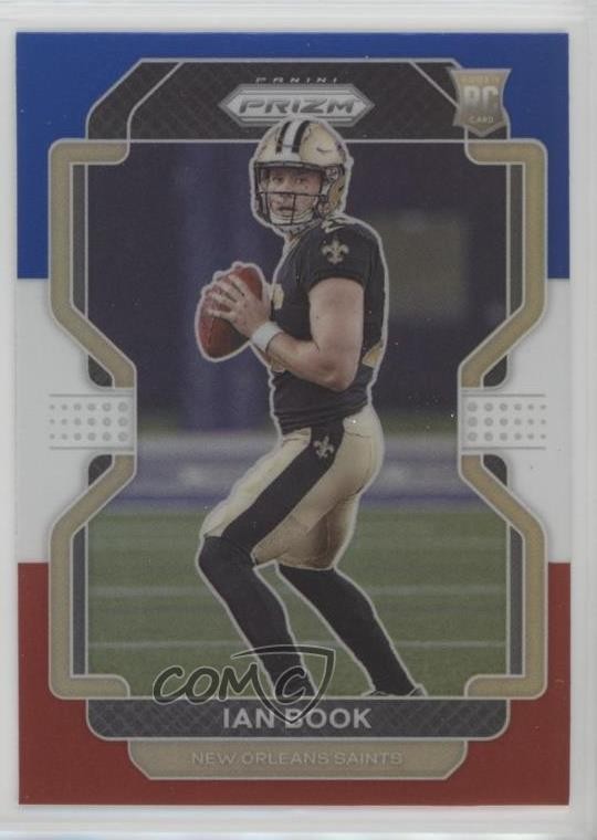 2021 Panini Prizm Rookie Red White & Blue Prizm Ian Book #357 0nr3