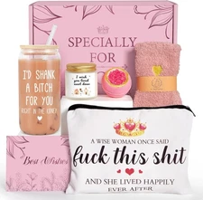 Sister Birthday Gift Ideas - Bestie 2.8 x 6.2 inches, 6 Pcs Gifts 