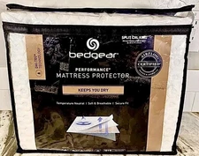 NEW Bedgear Dri-Tec 5.1 Cal-King Performance Mattress Protector Split w/bag