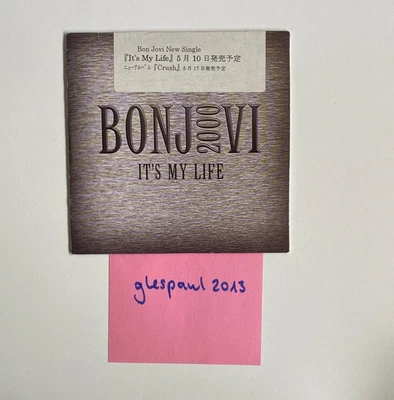 Bon Jovi It's My Life 2000 Promo CD EU with Japanese Import Sticker - Bild 1 von 3