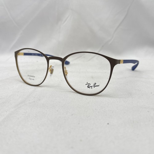Ray Ban Unisex Round Liteforce Demo Lens Eyeglasses RB6355 Gold/Blue