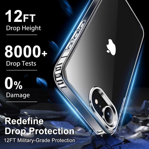 Clear Case für Apple iPhone 16E (2025) Slim Silikon Stoßfest Panzer Gel Cover - Bild 7 von 12