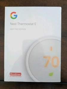 Google A0063 Nest Thermostat E Pro Edition Smart Thermostat White - NIB