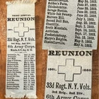 Antique 33rd NY Vol Infantry Civil War Army Corps Antietam Ribbon Medal Union