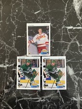 (3) Pavel Bure Bobby Holik 1990-91 Upper Deck Young Guns Rookie Card. rookie card picture