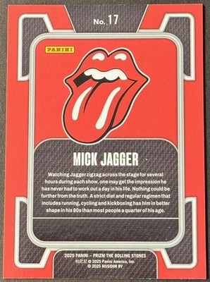 2025 Panini Prizm The Rolling Stones Mick Jagger #17 | eBay