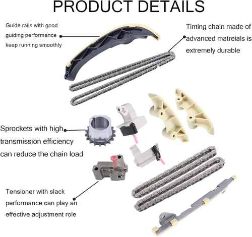 Timing Chain Kit Fit Toyota Sienna Tacoma Lexus GS350 IS300 IS350 RX350 3.5L V6 - Foto 2 di 8