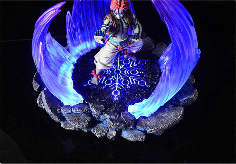 26cm Demon Slayer Akaza Figure Model Toy GK Resin Statue Cosplay Collection