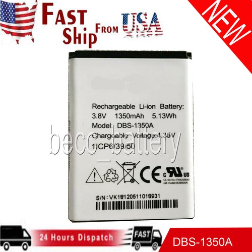 Battery DBS-1350A For Doro 7050 Consumer Phone Replacement 1350mAh - Picture 2 of 2