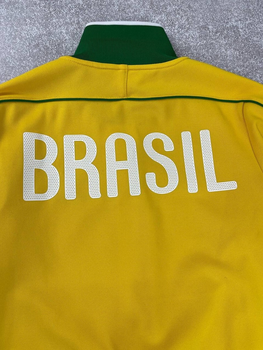 Vintage Nike Brazil Soccer Track Jacket Football Size S | eBay