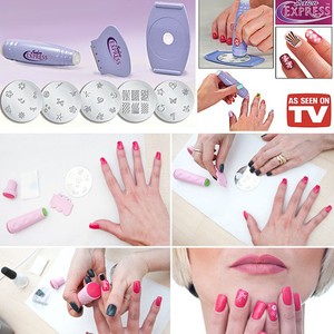 Professional Salon Express Nails Art Diy Stamping Polish Kit Image Is Loading Professional Salon Express Nails Art Diy Stamping Polish