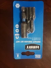 Hart Impact Driver Bit Set 6 Piece, New