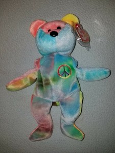 ebay peace beanie baby