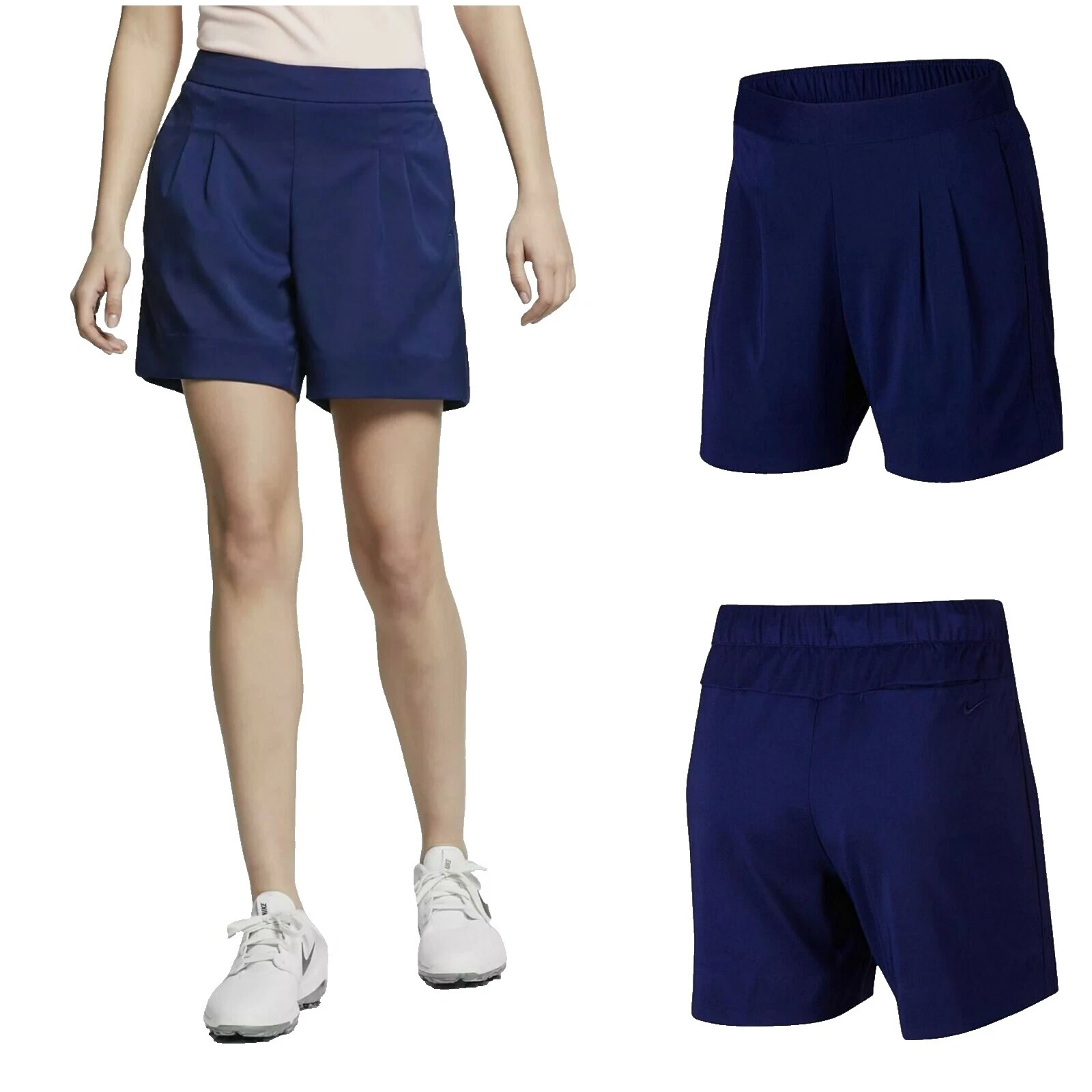 Nike 100% Algodón Pantalones Cortos De Golf Para Mujeres