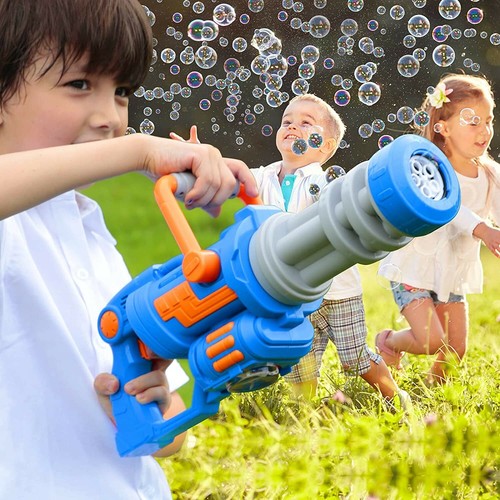 HOMILY Gatling Bubble Gun for Toddlers Bubbles Machine Summer Kids Fun Gift Toys