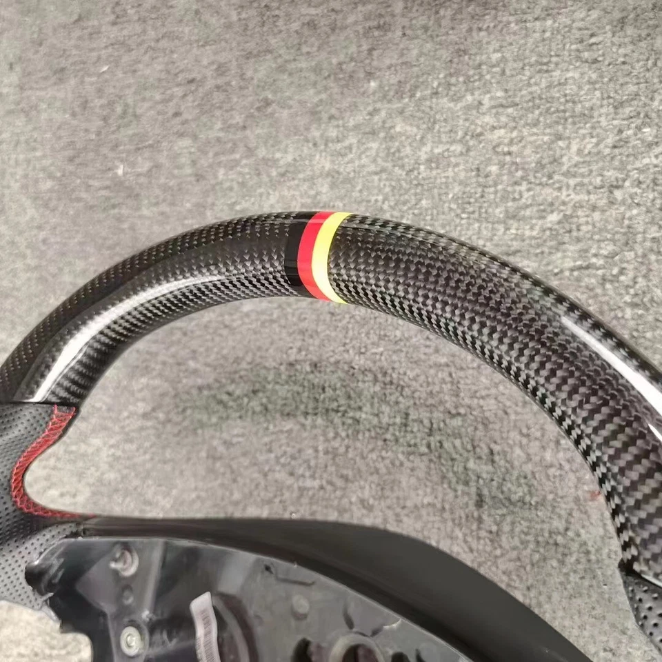 Руль из черного углеродного волокна для Mercedes-Benz R230 W219 W209 W211 CLK G55 - Изображение 4 из 4