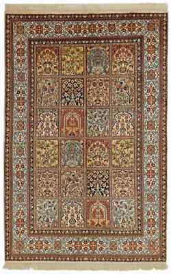 Cashmere silk 186 x 122 cm hand knotted carpet Oriental carpet New