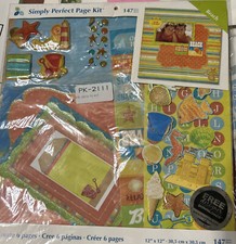 My Momenta Simply Perfect Page Kit Beach Theme Creat 6 Pages Scrapbook 12  x 12  