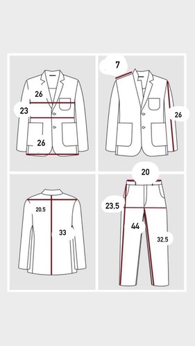 Ermenegildo Zegna COUTURE 3 Piece Suit Wool/silk Size EU 60 L (s119) - Picture 5 of 19