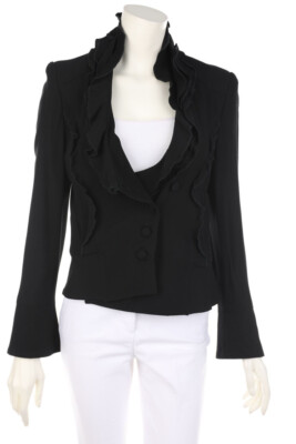 ISABEL DE PEDRO Blazer Jacket Wool ES 42 = D 40 black