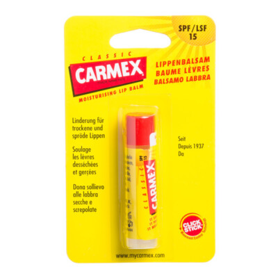 Carmex Classic Click Stick Lippenbalsam SPF 15 Feuchtigkeitsspendend 15 ml