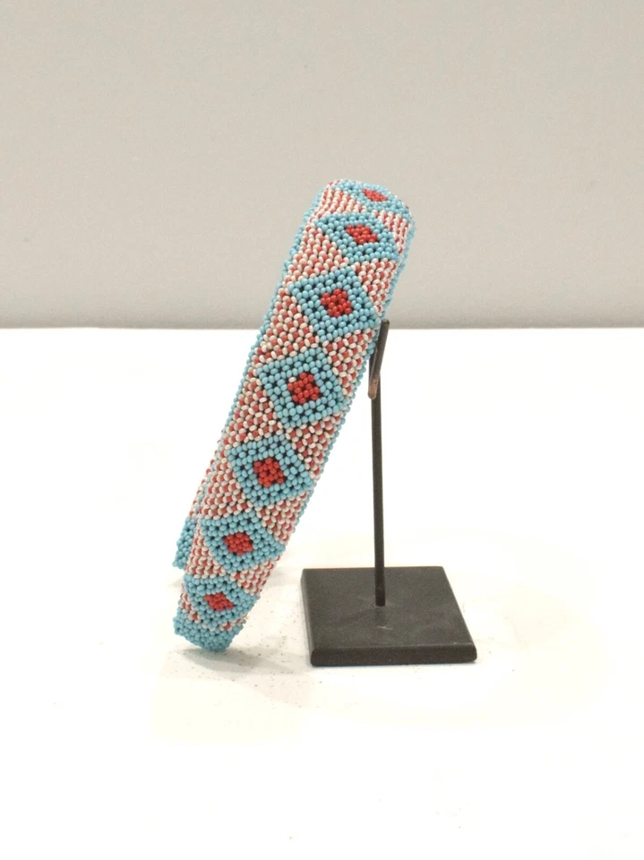 Faixa de cabeça sul-africana com miçangas Zulu - Imagem 3 de 4