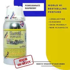 Surrati Concentrated Perfume Oil 100ML Attar Oil Fragrance POMEGRANATE RASPBERRY