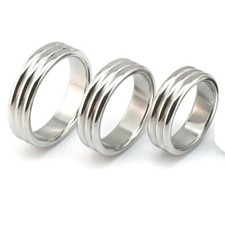 Stainless Steel Cock scrotum ring Stretch Ball Stretcher 4 Size 38mm - 45mm
