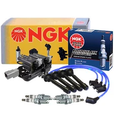 NGK DIS Ignition Coil Wires 4 Iridium IX Spark Plugs Kit For Hyundai Kia 2.0 L4