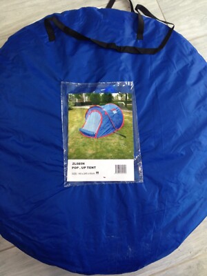 POP UP CAMPING TENT FOR 2 PEOPLE cm. 145 x 245 x 95